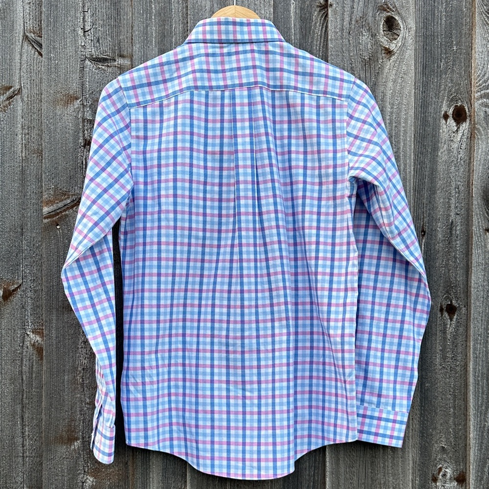 Class Club Boys Multicolor Plaid Button Down Shirt - Picture 5 of 8